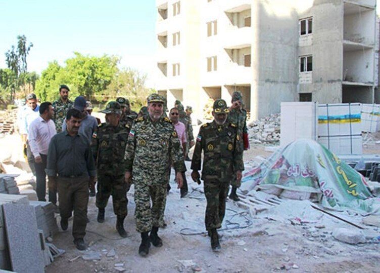 بازدید فرمانده نزاجا از روند ساخت منازل سازمانی تیپ ۲۹۲ زرهی دزفول