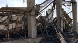 سقف ساختمان در حال احداث آتشنشانی بی بی یان مسجدسلیمان فرو ریخت