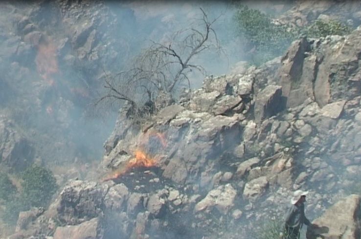آتش‌سوزی کوه ادیو اندیکا مهار شد