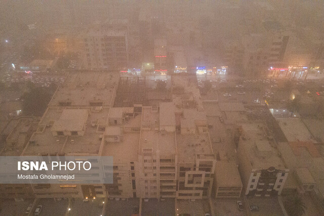 آخرین وضعیت شهرهای خوزستان پس از هجوم توده خاک
