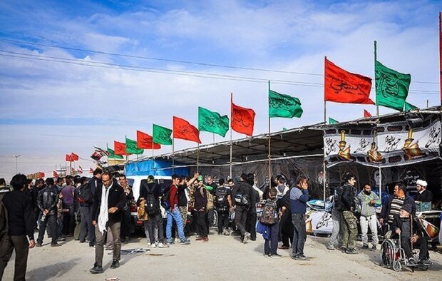 خدمات دهی مواکب به زائران رضوی در مرز‌های خوزستان