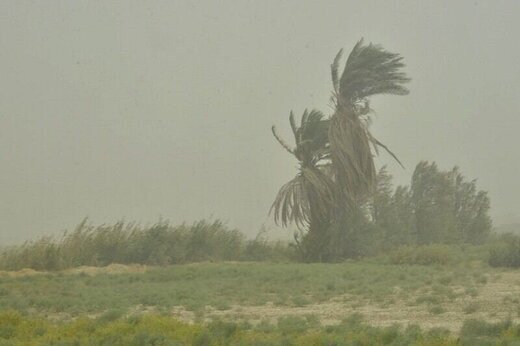 پیش بینی وزش باد و گرد و خاک در خوزستان