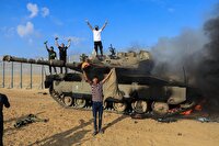 جشن مردمی پیروزی جبهه مقاومت در دشت آزادگان