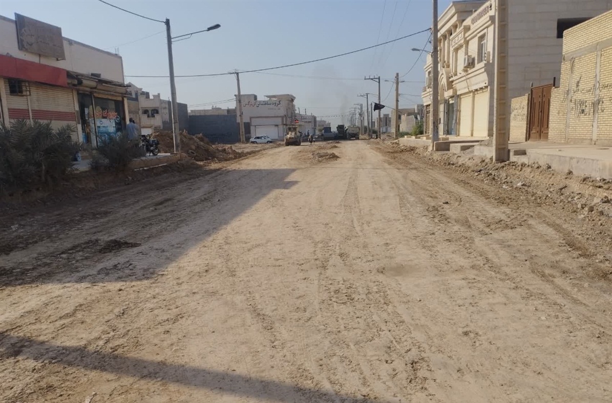 اجرای عملیات زیرسازی در خیابان‌های منطقه ۴ اهواز